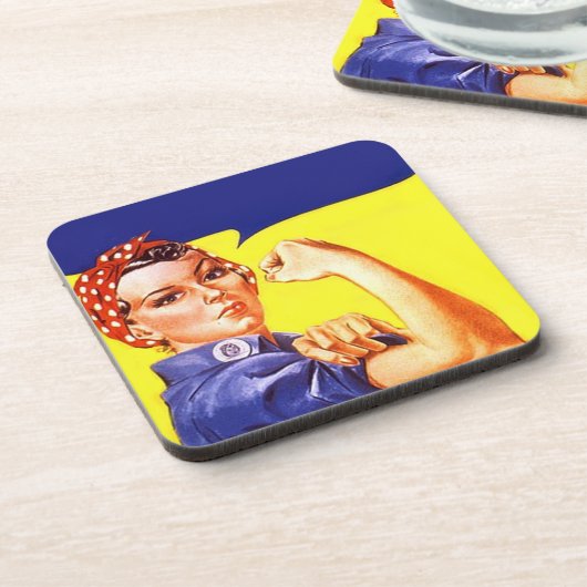 Iconische Rosie de ledige spierBarware van de Rive Bier Onderzetter (Linkerzijde)