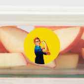 Iconische Rosie The Riveter Retro Stijl Labels (Aangebracht)