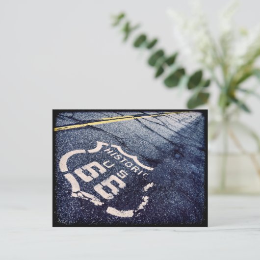 Iconische route 66 briefkaart (Staand voorkant)