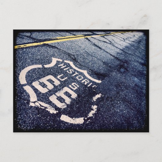 Iconische route 66 briefkaart (Voorkant)