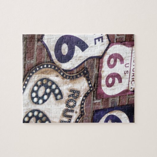  Iconische route 66 Legpuzzel (Horizontaal)