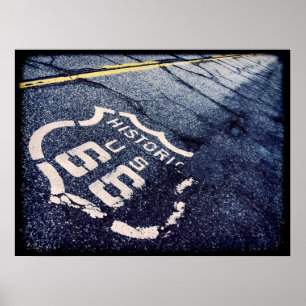 Iconische route 66 poster