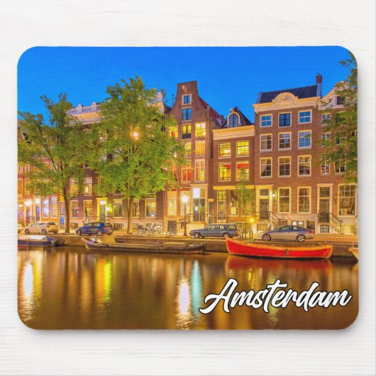 Iconische stad Amsterdam, Nederland Muismat (Voorkant)