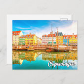 Iconische stad Kopenhagen, Denemarken Briefkaart (Voorkant / Achterkant)