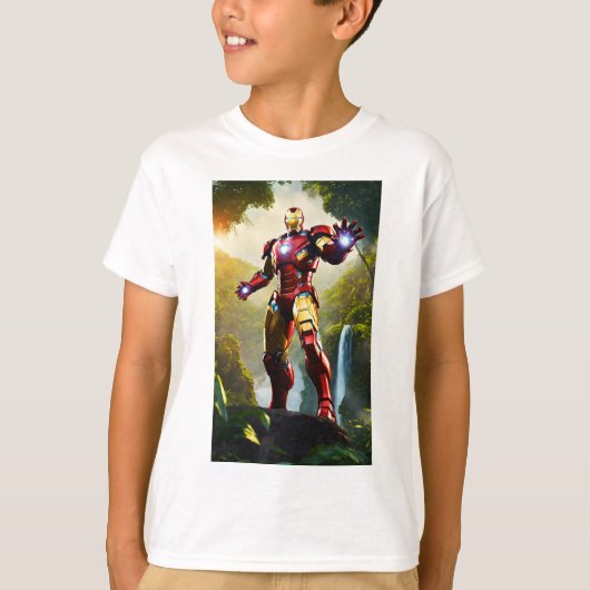 Iconische stijl Tony Stark beste kwaliteit T-shirt (Voorkant)