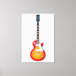 ICONISCHE SUNBURST ELEKTRISCHE GITAAR 32x48 Canvas Afdruk