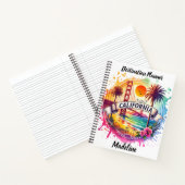 Iconische uitzichten van de levendige kustlijn van notitieboek (Binnen)