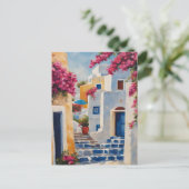 Iconische Uitzichten van Oia Briefkaart (Staand voorkant)