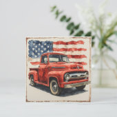 Iconische Vlagkruiser:  Glory Feestdagenkaart (Staand voorkant)