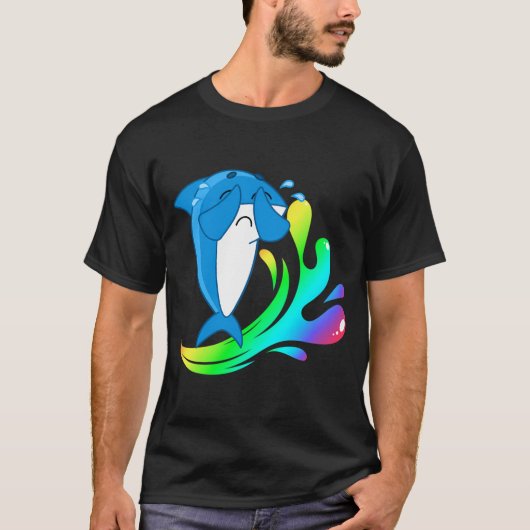 iconische walvissticker t-shirt (Voorkant)