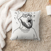 Iconische Wojak Twee-zijdig Meme Kussen (Deken)