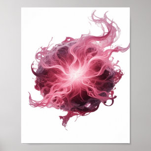 Iconische Zilveren ABSTRACTE KUNST Grafisch ontwer Poster