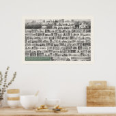 Iconografie - Architectuur Scènes Poster (Keuken)