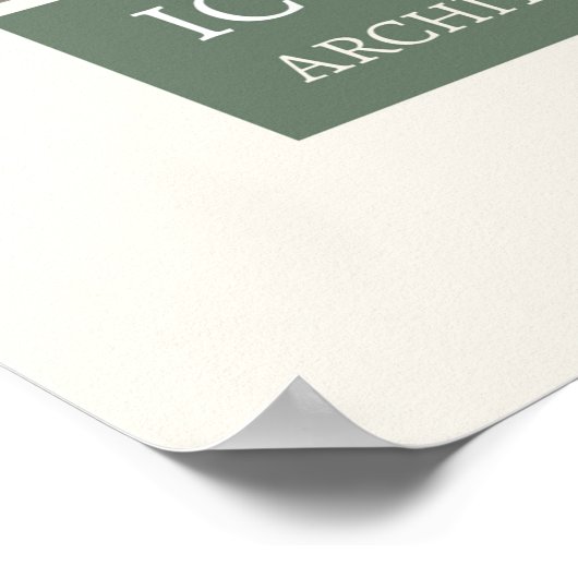 Iconografie - Architectuurcijfers Poster (Hoek)