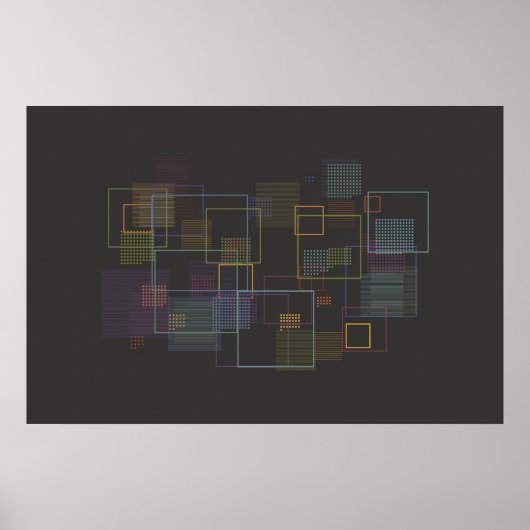 Iconografie Data Kunst - Abstract Poster (Voorkant)