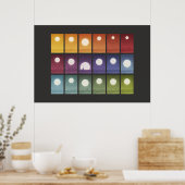 Iconografie Data Kunst - Werelden Poster (Keuken)