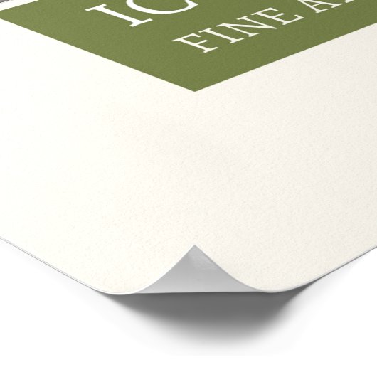 Iconografie - fijne kunsten poster (Hoek)