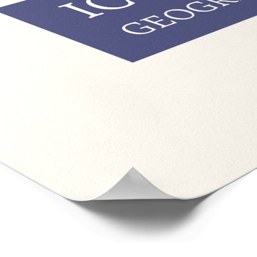 Iconografie - Geografie en vlakografie Poster (Hoek)