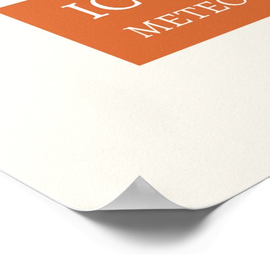 Iconografie - meteorologie poster (Hoek)