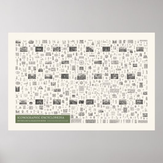 Iconografie - Mythologie en religieuze religies Poster (Voorkant)