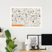 Iconografie - Natuurkunde Poster (Thuiskantoor)