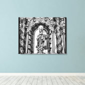 Iconografie Sevilla Black + White Canvas Afdruk (Insitu (Houten vloer))
