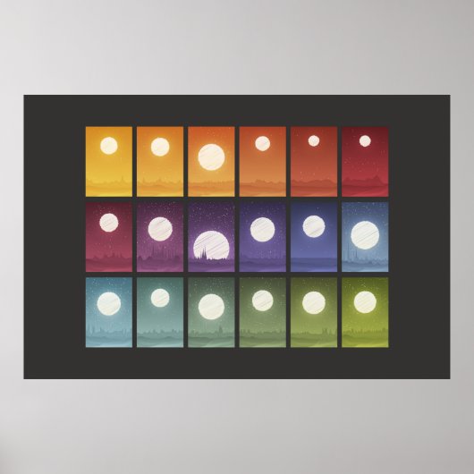 Iconography Data Art - Worlds Poster (Voorkant)
