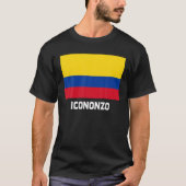 Icononzo Colombia Flag Emblem Escudo Bandera Crest T-shirt (Voorkant)