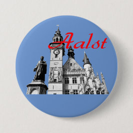 Icons van Aalst, België Souvenir Ronde Button 7,6 Cm