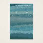 Icons van blauwgroen Ketting juwelen-beeldschermka Visitekaartje (Voorkant)