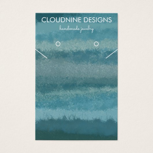 Icons van blauwgroen Ketting juwelen-beeldschermka Visitekaartje (Voorkant)