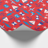 Icons voor de autiek en de oceaan cadeaupapier