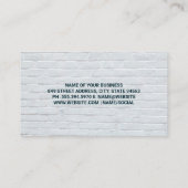 Icons voor meubelen | Brick Wall Visitekaartje (Achterkant)