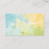 Icons voor reinigingsservice | Achtergrond Waterve Visitekaartje (Achterkant)