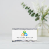 Icons voor reparatie van de constructie | Betonnen Visitekaartje (Staand voorkant)