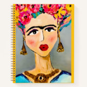 Icoon Frida Kahlo Notitieboek (Voorkant)