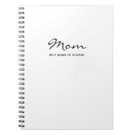 Icoon Fun Grappig Coole Moeder Minimalistisch Noti Notitieboek