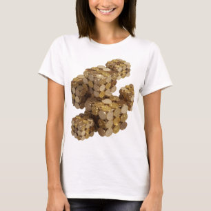 Icoon Goud ABSTRACTE KUNST Artistiek Motief T-shirt