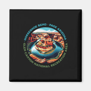 Icoon Horseshoe Bend Wandeltocht Glen Canyon Page Magneet
