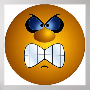 icoon - ik ben erg kwaad - poster