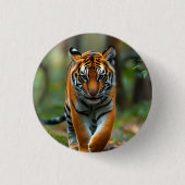 Icoon: Indische tijger Ronde Button 3,2 Cm (Voorkant)