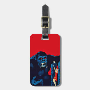 Icoon King Kong Reuzen Aap Monster Film Print Bagagelabel