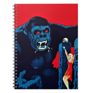 Icoon King Kong Reuzen Aap Monster Film Print Notitieboek