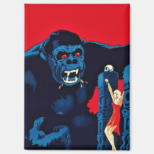 Icoon King Kong Reuzen Aap Monster Filmprint Magneet