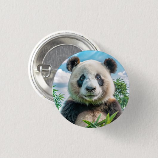 Icoon: panda ronde button 3,2 cm (Voorkant /achterkant)