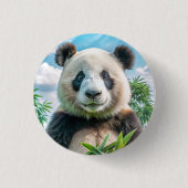 Icoon: panda ronde button 3,2 cm (Voorkant)