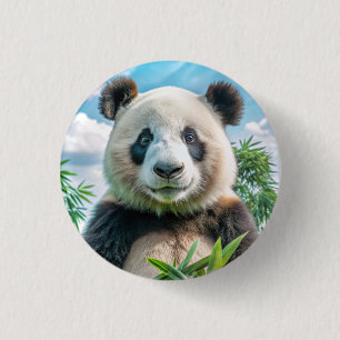 Icoon: panda ronde button 3,2 cm