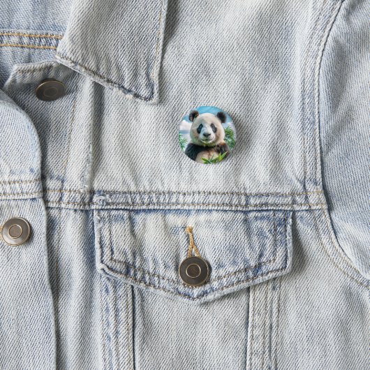 Icoon: panda ronde button 3,2 cm (In situ)