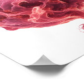 Icoon Roze ABSTRACTE KUNST Statement Design Poster (Hoek)