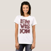 Icoon Roze ENVISION Modern Design T-shirt (Voorkant volledig)